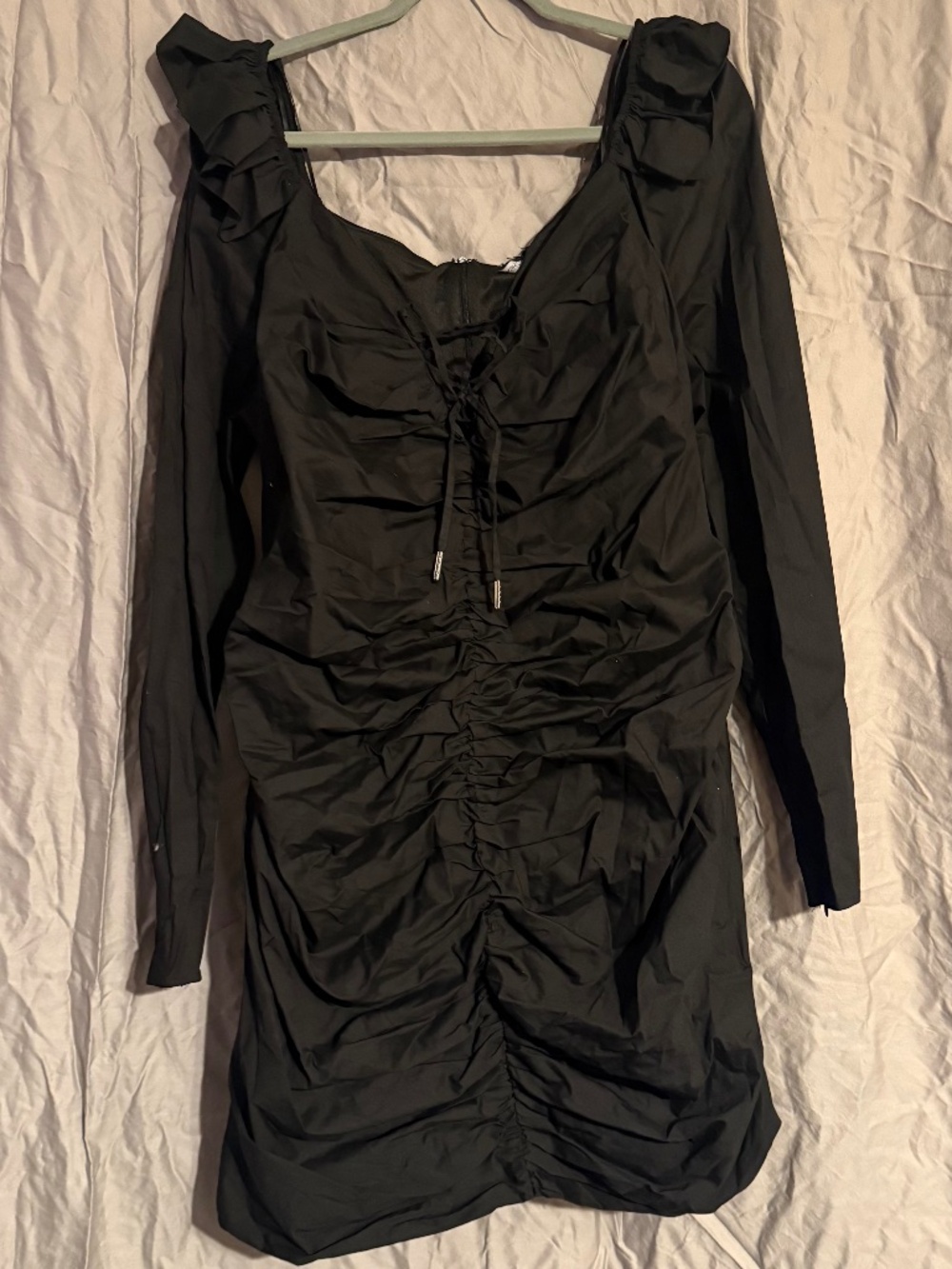 Ruched mini dress